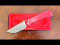 Chaves Protech Redencion Auto Collaboration Battleworn Red 2025 Blade Show Texas Knife Review