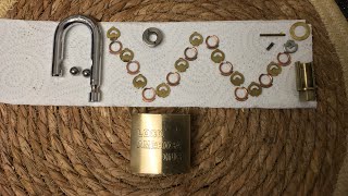 2 LOCK AMERICA INC brass padlocks with ABLOY profile cores (11 discs) Picked.