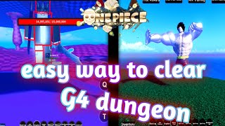 a one piece game ( easy way to clear g4 raid/dungeon)#aopg #roblox
