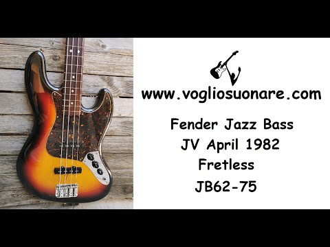 RIF 985 Fender Jazz Bass JV April 1982 Number 0007 Holy Grail Fretless JB62-75 image 21