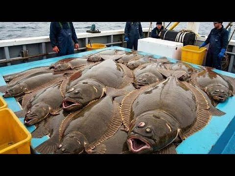 Giant Halibut Haul – How European Fishermen Catch Hundreds of Tons at Sea