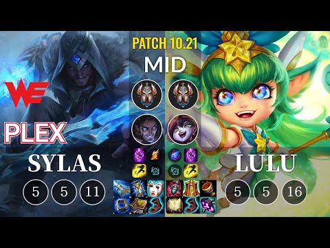 WE Plex Sylas vs Lulu Mid - KR Patch 10.21