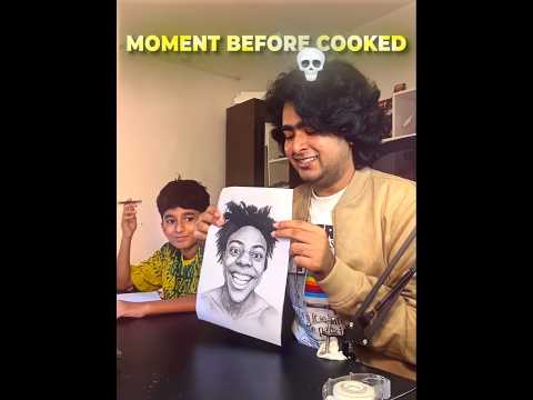 He really did this to my drawing 💔😭