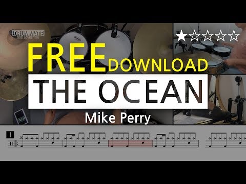 [Lv.01] The Ocean - Mike Perry  (★☆☆☆☆) | Drum Cover, Score, Sheet Music