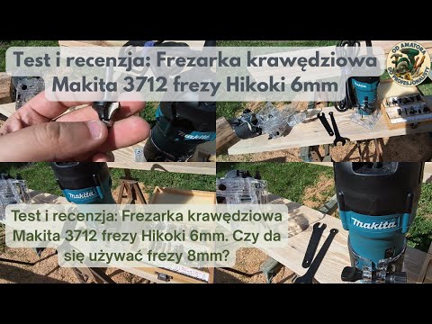 🛑 Test and review: Makita 3712 edge router with 6mm Hikoki cutters. Can it be used with 8mm cutters?