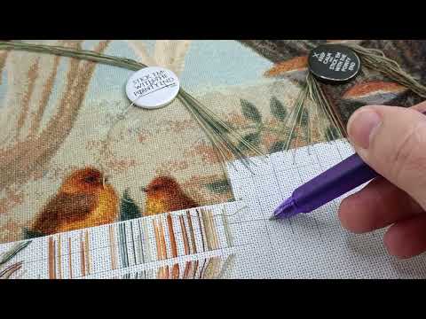 Gridding fabric for cross stitch