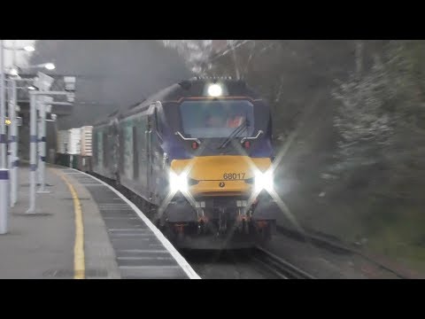 *Thrash* 68017 & 005 (6M95 Dungeness-Crewe) @ Swanley - 29/3/19