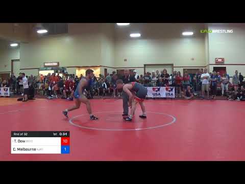 2018 Marine Corps US Open/UWW Junior Freestyle 74 Rnd Of 32 - Tyler Dow (BRTC) Vs. Conor Melbourne