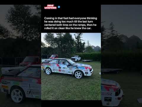 That Last Turn Lined the Audi Up Perfectly #audi #rally #cars