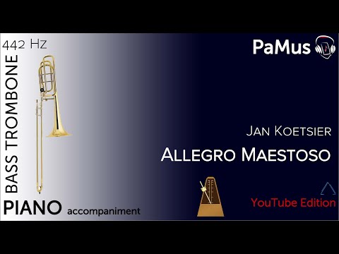 Jan Koetsier: Allegro Maestoso for Bass Trombone, tuning accompaniment 442Hz