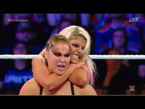 alexa bliss vs ronda rousey RAW women's championship Summerslam 2018 (full match)