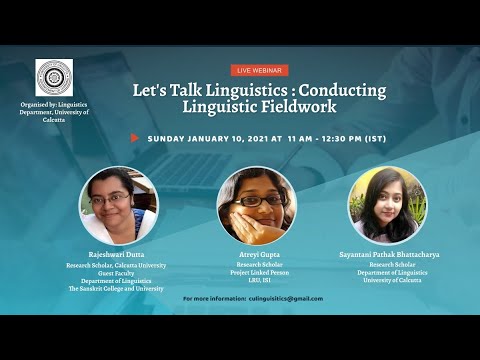 Let's Talk Linguistics : Conducting Linguistic Fieldwork