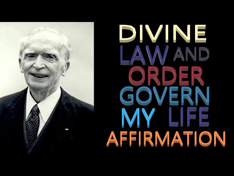 Divine Law and Order Govern My Life Affirmation | Dr. Joseph Murphy