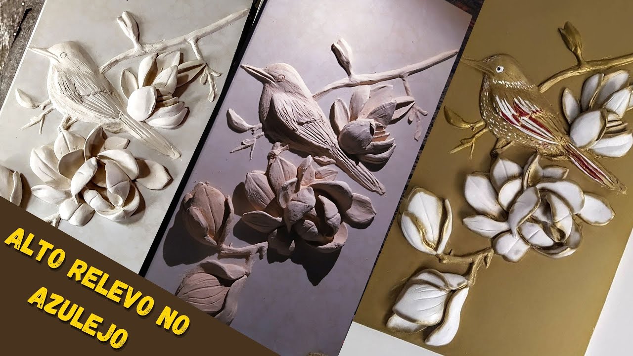 Como fazer quadro em Alto Relevo com Rejunte no Azulejo