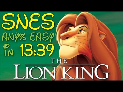 [Former Record] The Lion King - Any% (Easy) in 13:39