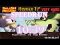 Smash Remix Classic Mode Remix 1P Speedrun With Super Sonic VERY HARD In 10 39