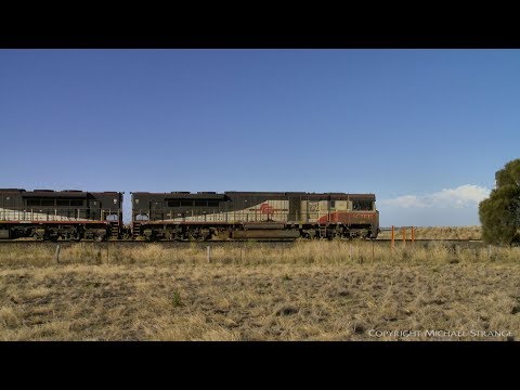 SCT 6PM9 Freight Train With Boxcars & Containers - PoathTV Australian Railways