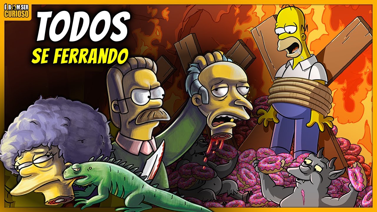NINGUÉM ESCAPA!!! TODO MUNDO SE DANDO MAL EM OS SIMPSONS