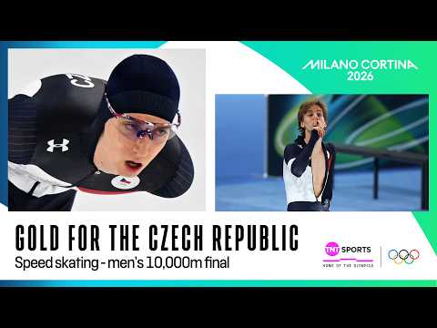 Metodej Jilek WINS GOLD in Men's Speed skating 10,000m final 🤩 | Winter Olympics 2026