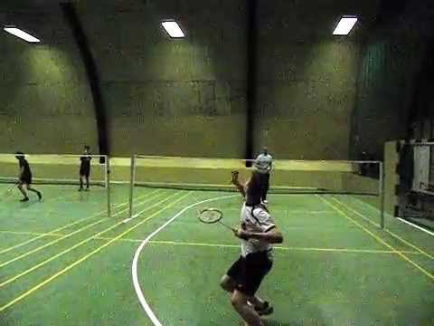 Badminton, Mads smasher, set bagfra