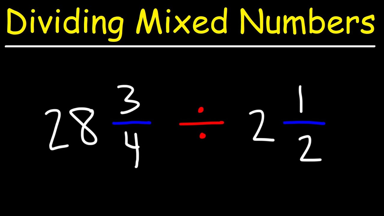 How to Divide Two Mixed Fractions | Wood Board Example | GED Math Word Problems