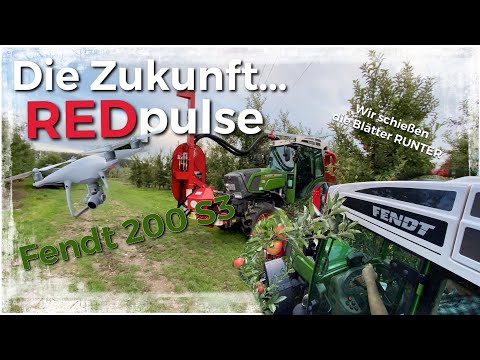 Obsthof Raddatz - Bessere Ausfärbung der Äpfel mit Fruit Tec REDpulse I Fendt 210VS3 I Wir schießen!