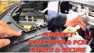 DODGE DURANGO: HOW TO SECURELY CONNECT PCM COVER AND REMOVE & RECONNECT PCM