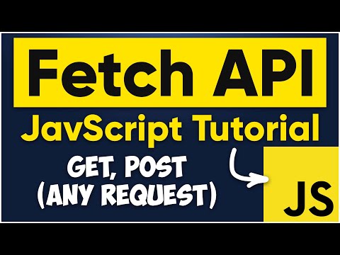 Fetch API JavaScript in Easiest way | Fetch API Tutorial