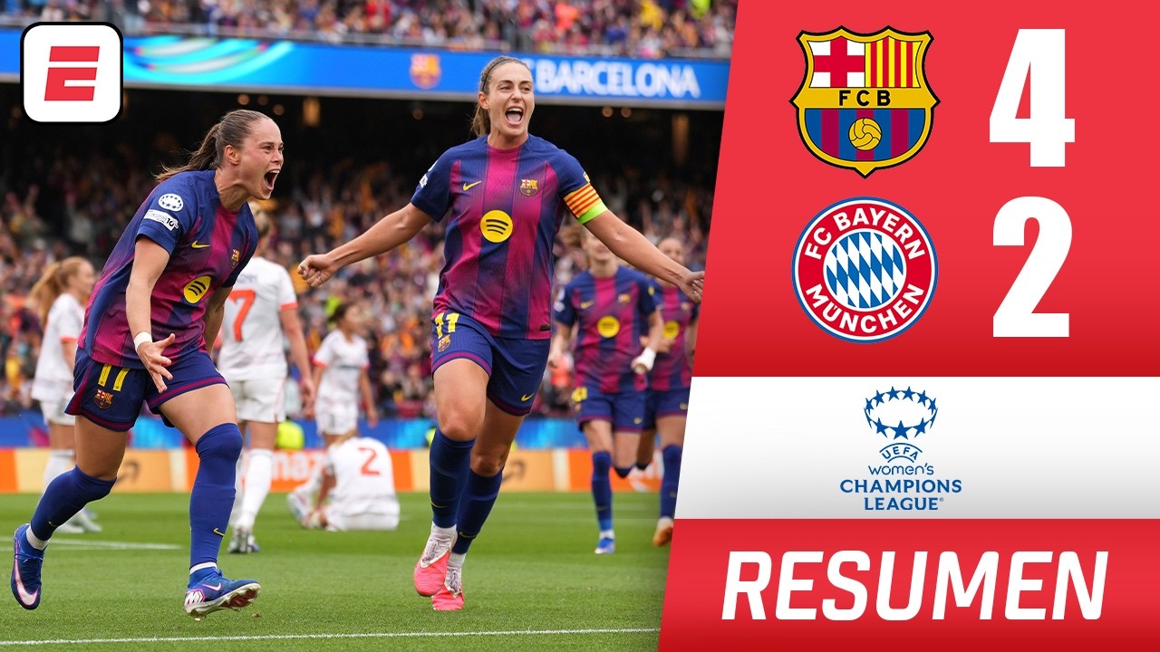 BARCELONA goleó 4-2 al BAYERN MUNICH y regresó a la FINAL ante Lyonnes | Champions League Femenina