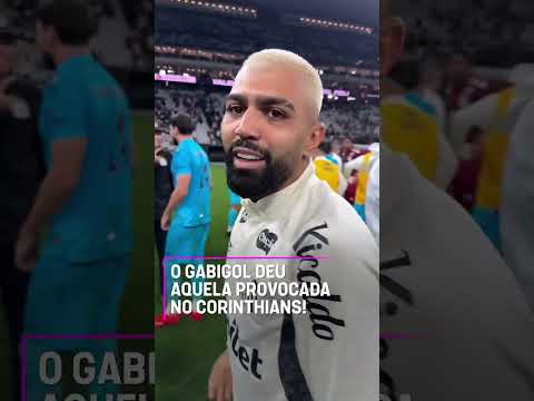 O GABIGOL DEU AQUELA PROVOCADA NO CORINTHIANS! #shorts