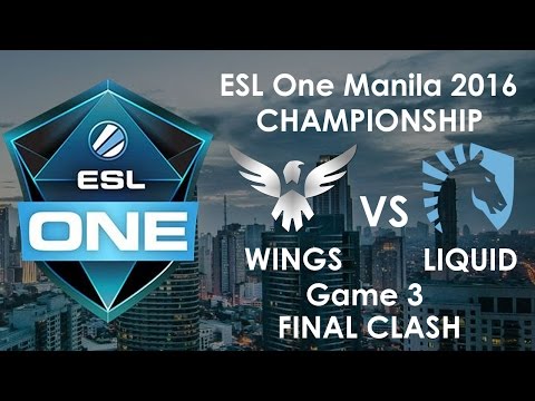 Wings vs Liquid ESL One Manila 2016 CHAMPIONSHIP Game 3 DOTA 2 -
