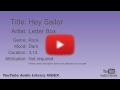 Hey Sailor Letter Box Rock Dark YouTube Audio Library BGM