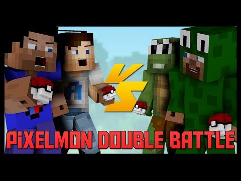 Minecraft Pixelmon 3.1 DOUBLE BATTLE #1 with Vikkstar, MoreAliA & LittleLizardGaming