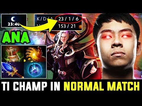 When You Meet TI Champ In Normal Match Rip Pubs - Ana Invoker 23 Min 23 Kills Dota 2