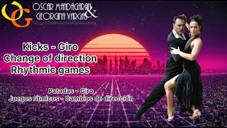 #MILONGA Vals Tango combination with change of direction, kicks, giro Georgina & Oscar Mandagaran