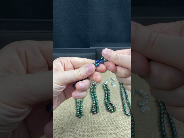 سبحة احساس خرز بيضوي شرابة ذهبي و احمر