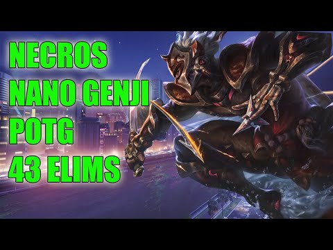 NECROS NANO GENJI 43 ELIMS 16K DAMG - PRO OVERWATCH SEASON 22