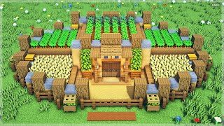 ⚒️ Minecraft | How To Build a Survival Farm House 🏡