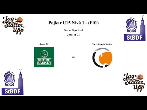 Skuru Basket (P01) mot Norrköping Dolphins - 2015-11-21