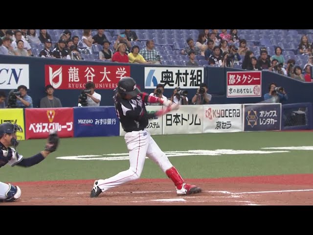 【9回表】うれしいプロ初ヒット!! マリーンズ・三家が2ベースヒットを放つ!! 2019/7/3 B-M