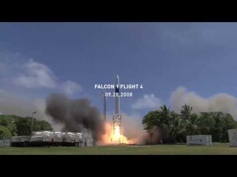 4th flight of SpaceX Falcon 1 rocket, 28 September 2008 - first ever private orbital launch