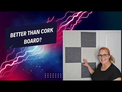 Cork Board Upgrade We Tried These Felt Tiles!