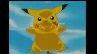 Pikachu blasts off Team Rocket's helicopter!
