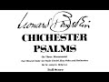 [Full Score] Bernstein - Chichester Psalms (for boy treble, choir and orchestra)