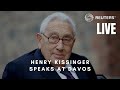 DAVOS LIVE: Henry Kissinger speaks at a World Economic Forum event
