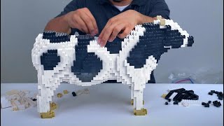 How to Build a Cow with LEGO Bricks