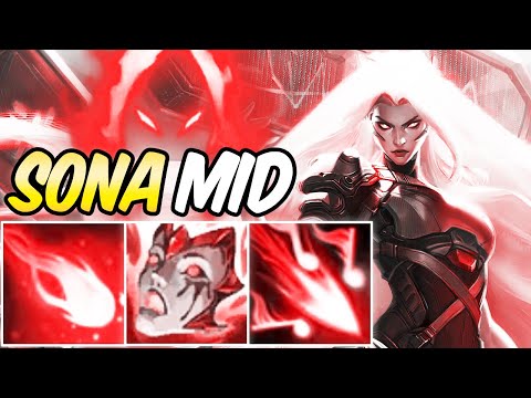 S+ PSYOPS SONA MID FULL AP BURST DARK HARVEST FULL CDR | New Build & Runes | League of Legends | S11