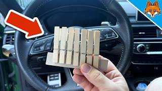 Almost NO ONE knows why you should add Clothespins to your Car💥(Genius Trick)🤯