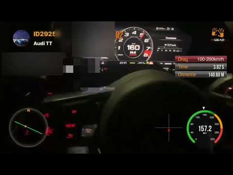 Audi TT 230hp Mk3 Stage 3 Garrett Powermax st 1 100-200 fuel 100 ron 20" wheel