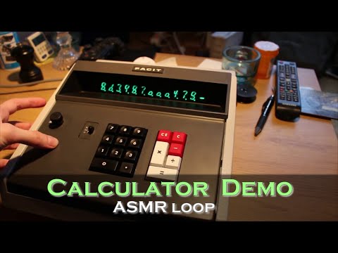 ASMR Loop: Calculator Demo - Unintentional ASMR - 1 Hour